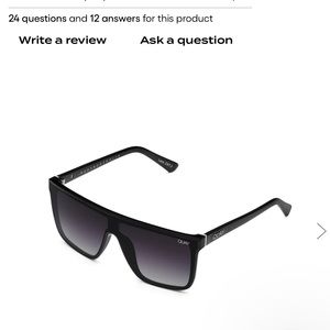 Quay nightfall glasses in black